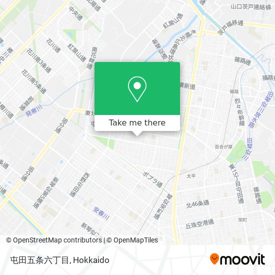 屯田五条六丁目 map