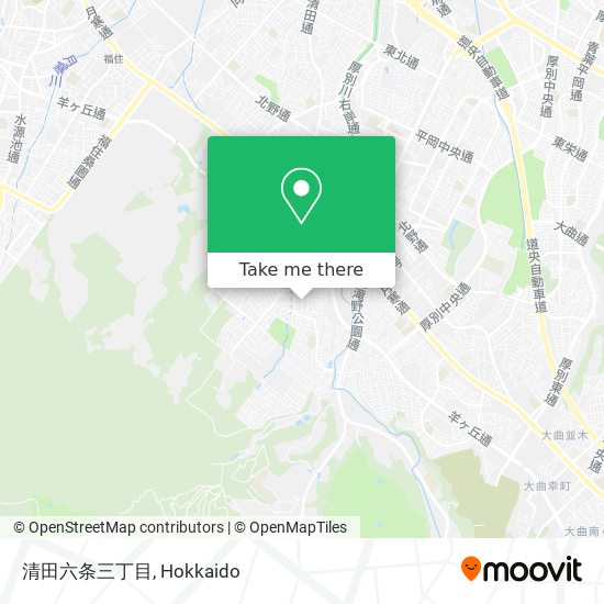 清田六条三丁目 map