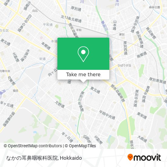 なかの耳鼻咽喉科医院 map