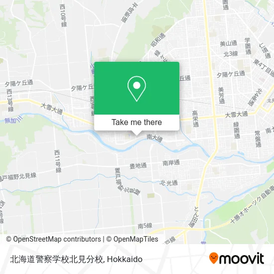 Hokkaido Police School Kitami Branch map