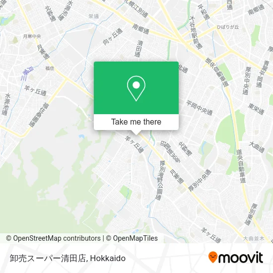 Wholesale Supermarket Kiyota Store map