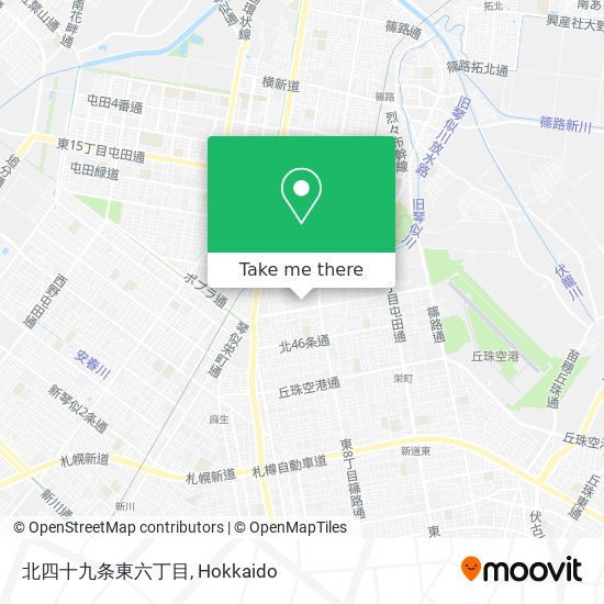 北四十九条東六丁目 map