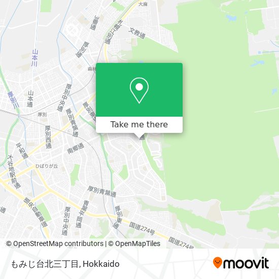 もみじ台北三丁目 map