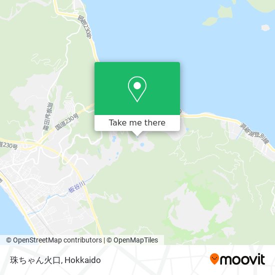 珠ちゃん火口 map
