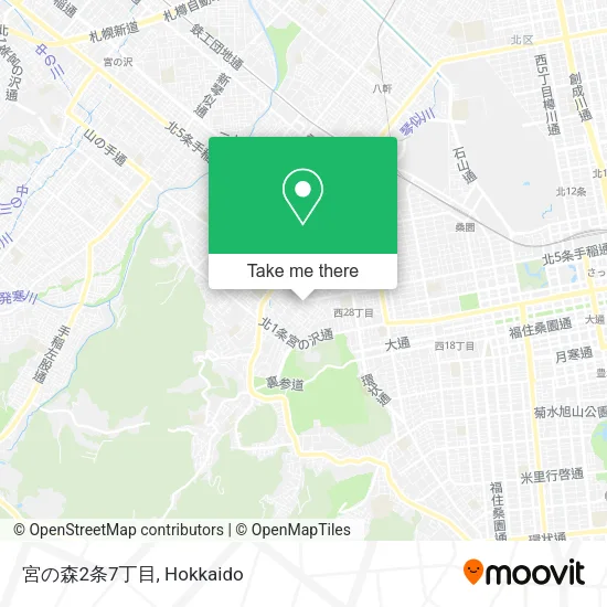 宮の森2条7丁目 map