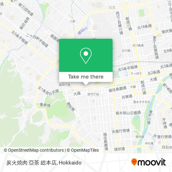 炭火焼肉 亞茶 総本店 map