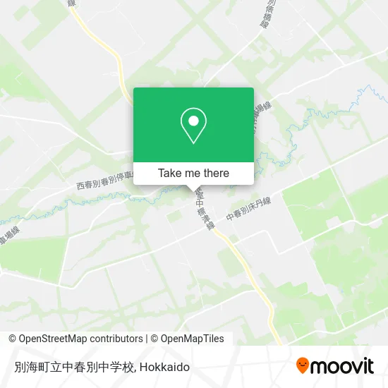 別海町立中春別中学校 map