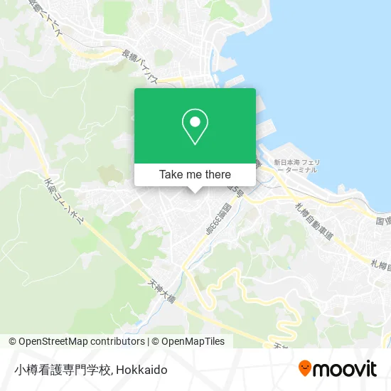 小樽看護専門学校 map