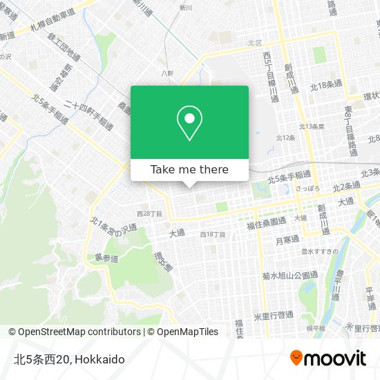北5条西20 map