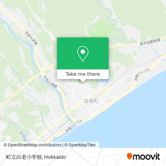 町立白老小学校 map