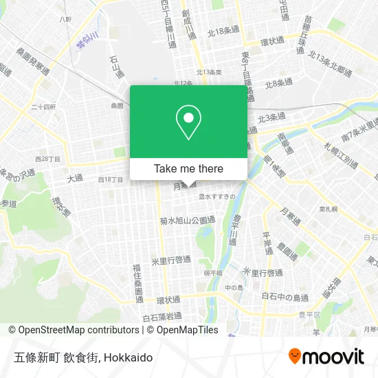 五條新町 飲食街 map