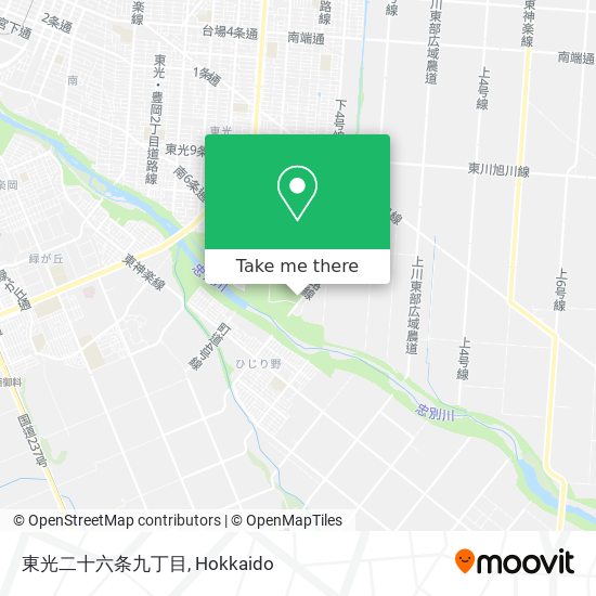 東光二十六条九丁目 map