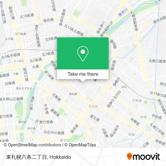 東札幌六条二丁目 map