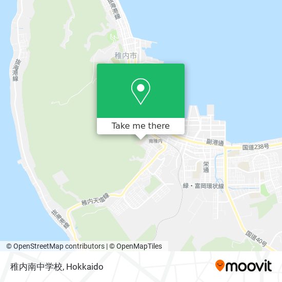 稚内南中学校 map