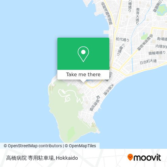 高橋病院 専用駐車場 map