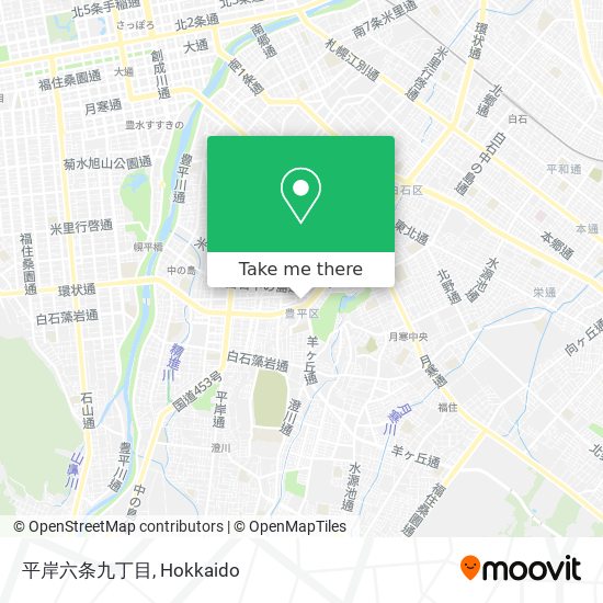 平岸六条九丁目 map