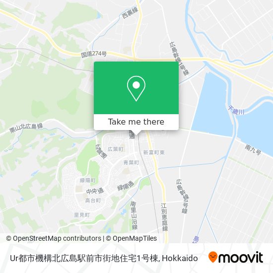 Ur都市機構北広島駅前市街地住宅1号棟 map
