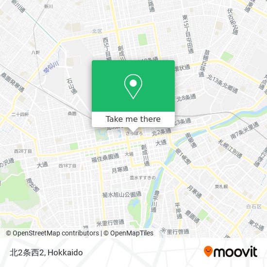北2条西2 map