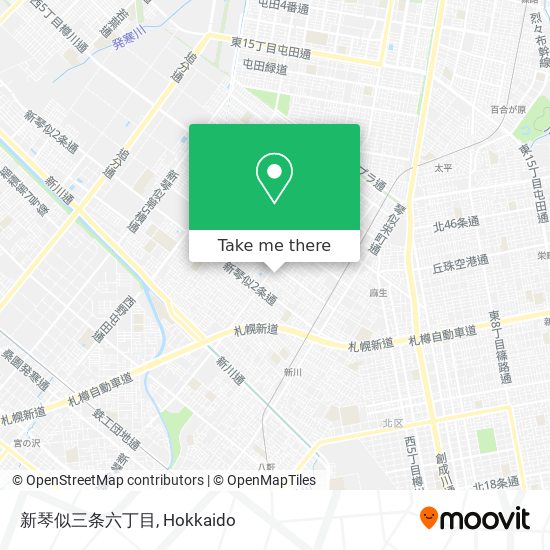 新琴似三条六丁目 map