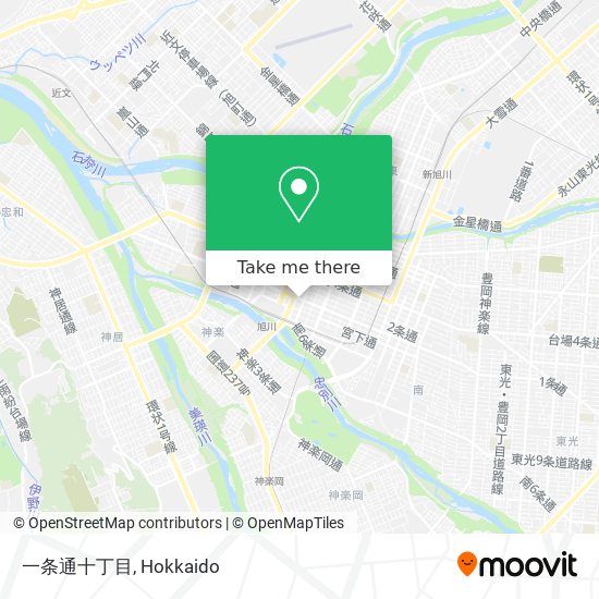 一条通十丁目 map