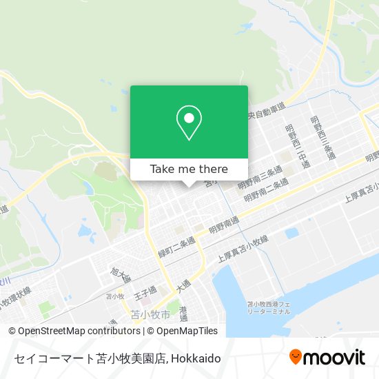 セイコーマート苫小牧美園店 map