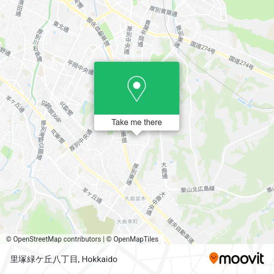里塚緑ケ丘八丁目 map