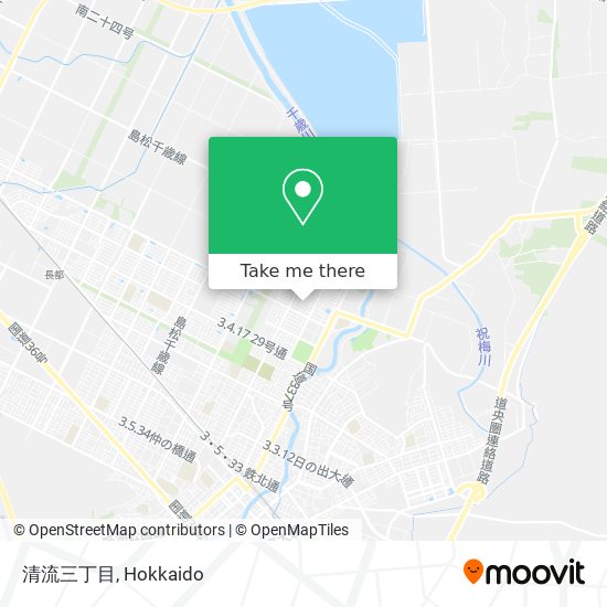 清流三丁目 map