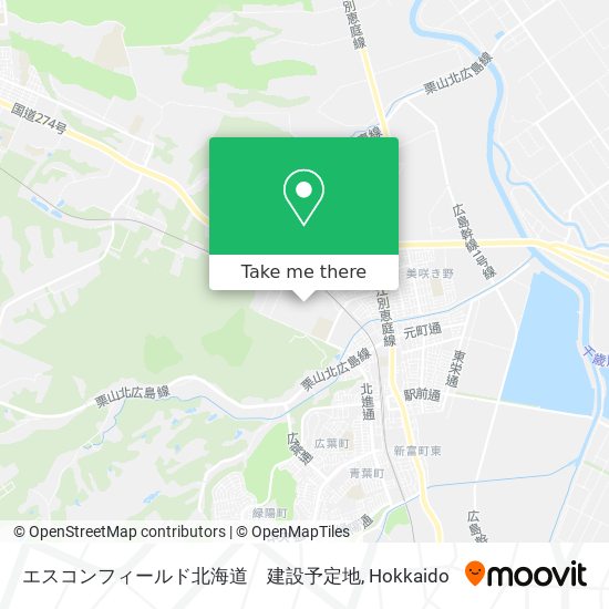 エスコンフィールド北海道　建設予定地 map