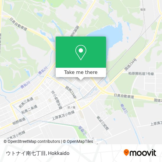 ウトナイ南七丁目 map