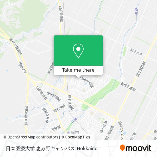 日本医療大学 恵み野キャンパス map