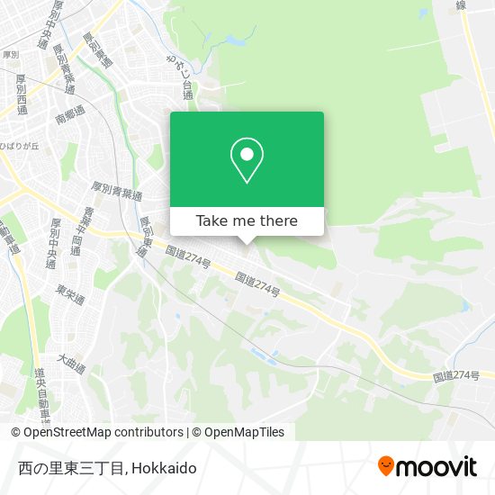 西の里東三丁目 map