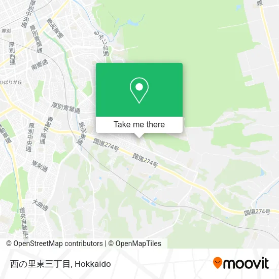 西の里東三丁目 map