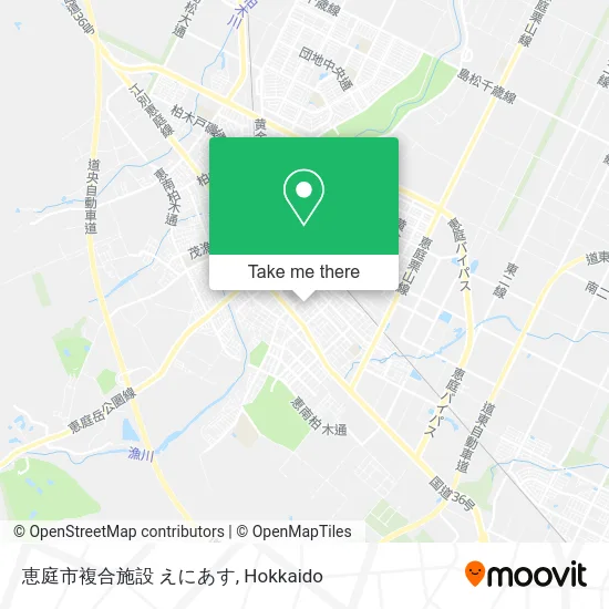 恵庭市複合施設 えにあす map
