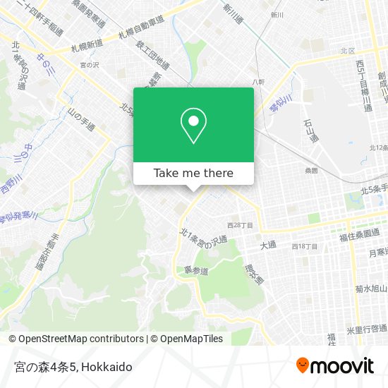 宮の森4条5 map