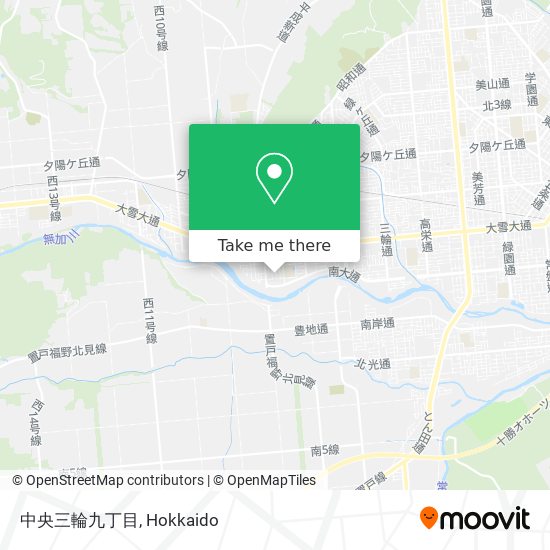 中央三輪九丁目 map