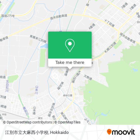 江別市立大麻西小学校 map