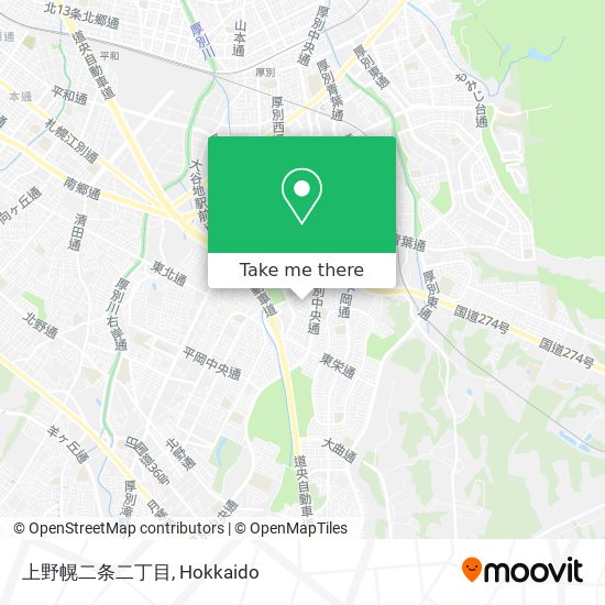 上野幌二条二丁目 map