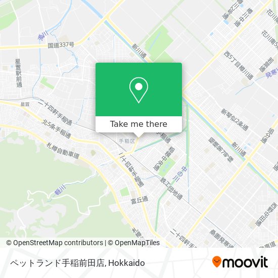 ペットランド手稲前田店 map