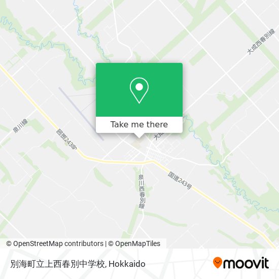 別海町立上西春別中学校 map