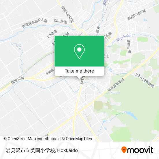 岩見沢市立美園小学校 map