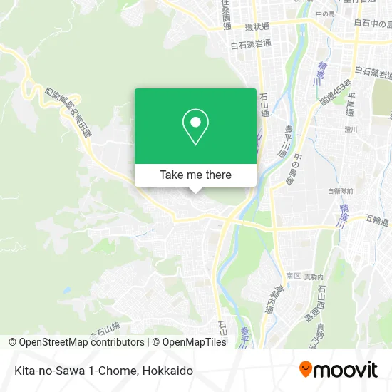 Kita-no-Sawa 1-Chome map