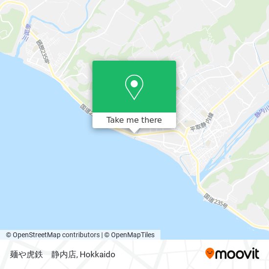 麺や虎鉄　静内店 map