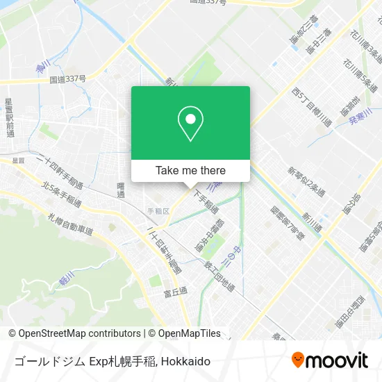 ゴールドジム Exp札幌手稲 map