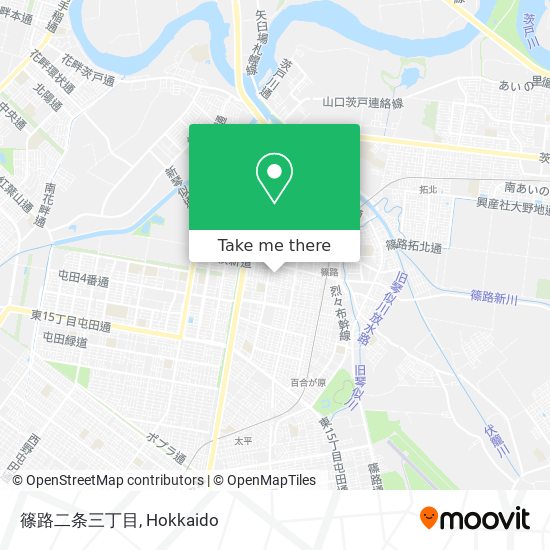 篠路二条三丁目 map