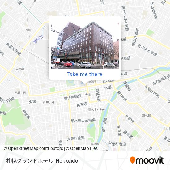 札幌グランドホテル map