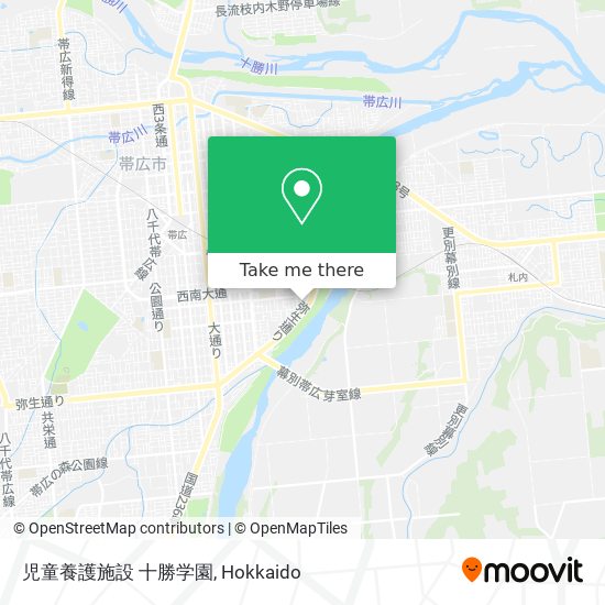 児童養護施設 十勝学園 map