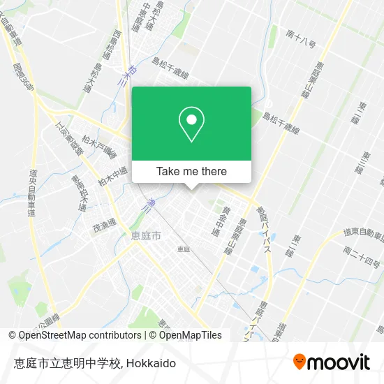 恵庭市立恵明中学校 map