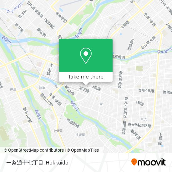 一条通十七丁目 map