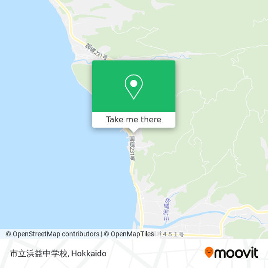 市立浜益中学校 map