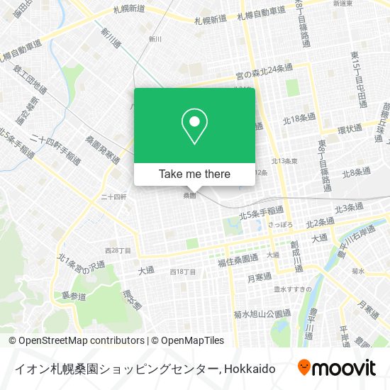 イオン札幌桑園ショッピングセンター map